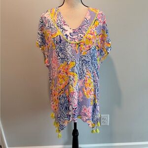 Lilly Pulitzer So Snappy El Bravo Way Swim Coverup Tunic Women’s size XXS